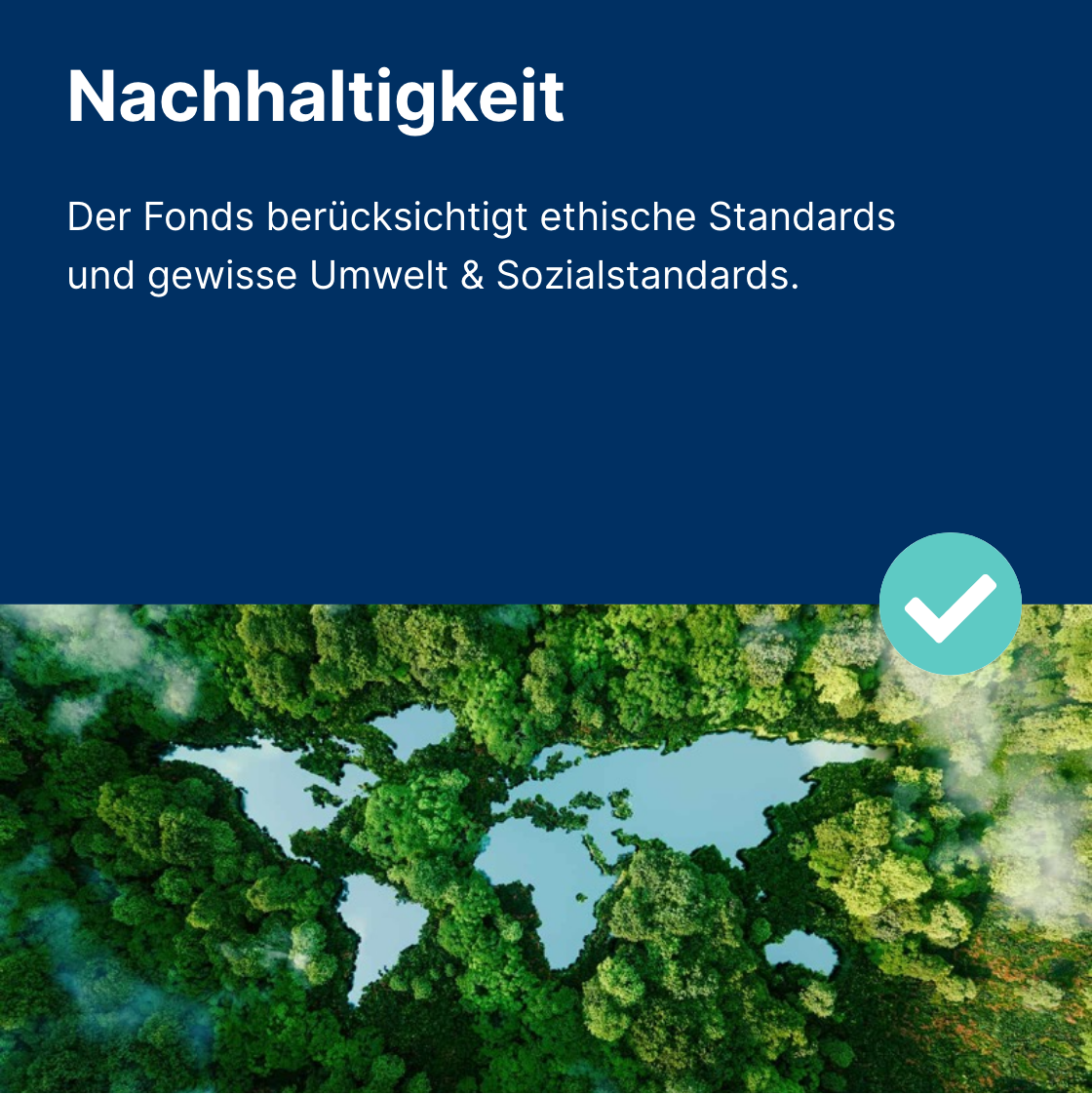 Nachhaltigkeit unseres Mischfonds